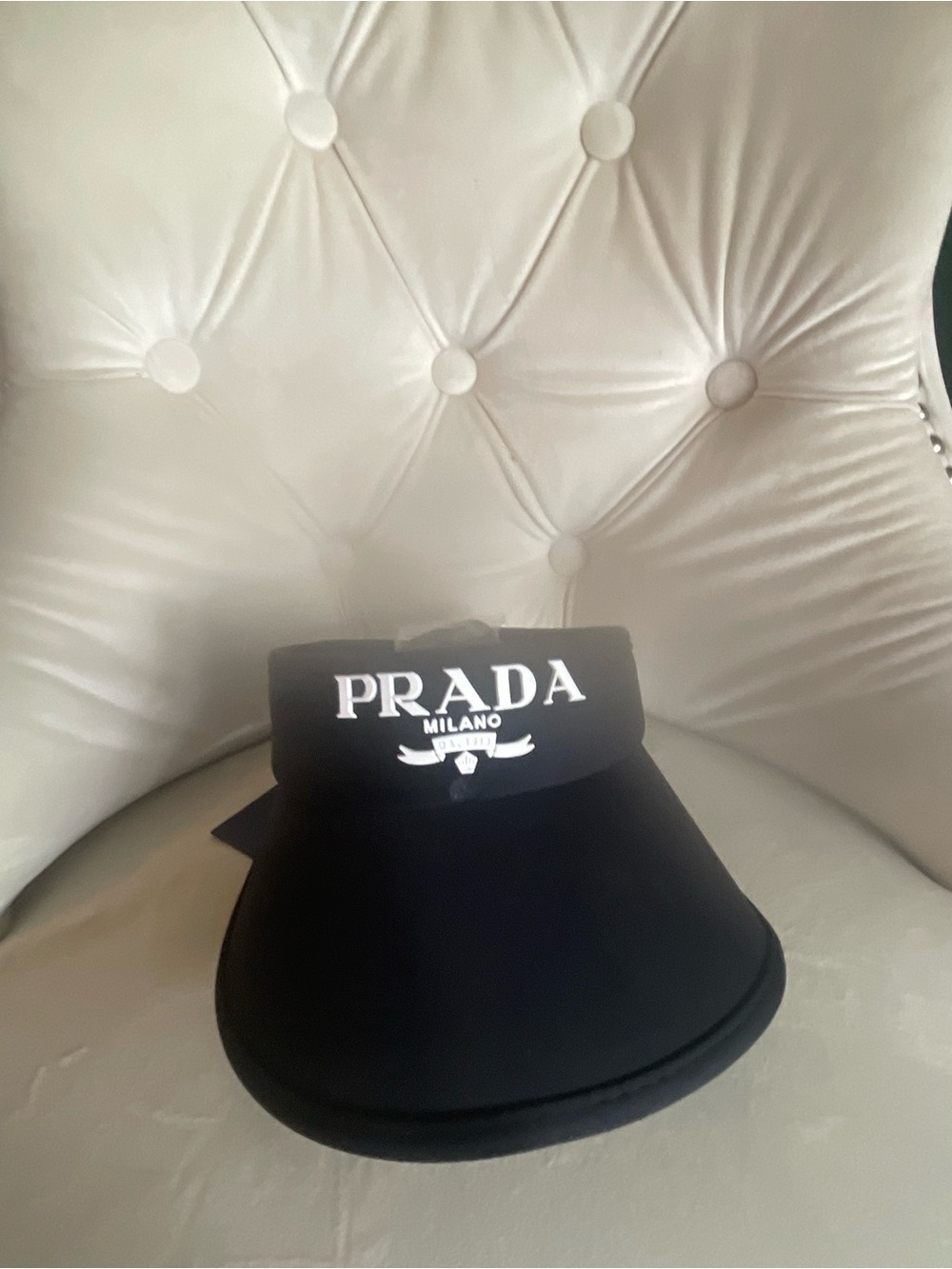 Prada Black Logo Visor - Picture 2 of 12